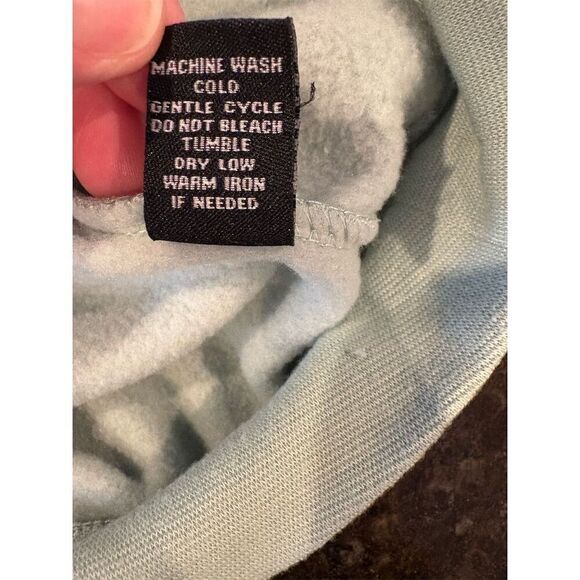 Rue 21 Men's Oversized Standard Peace Hoodie Medium Light Green Pullover - Picture 9 of 9